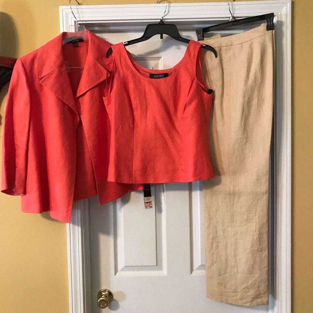 3 Piece Kasper Pant Suit - Picture 1 of 7